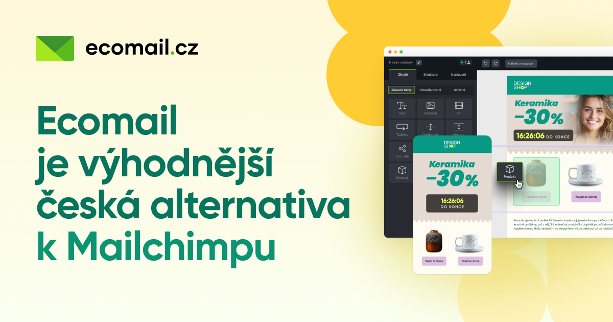 Ecomail Porovnání nástrojů Ecomail a Mailchimp | Ecomail.cz